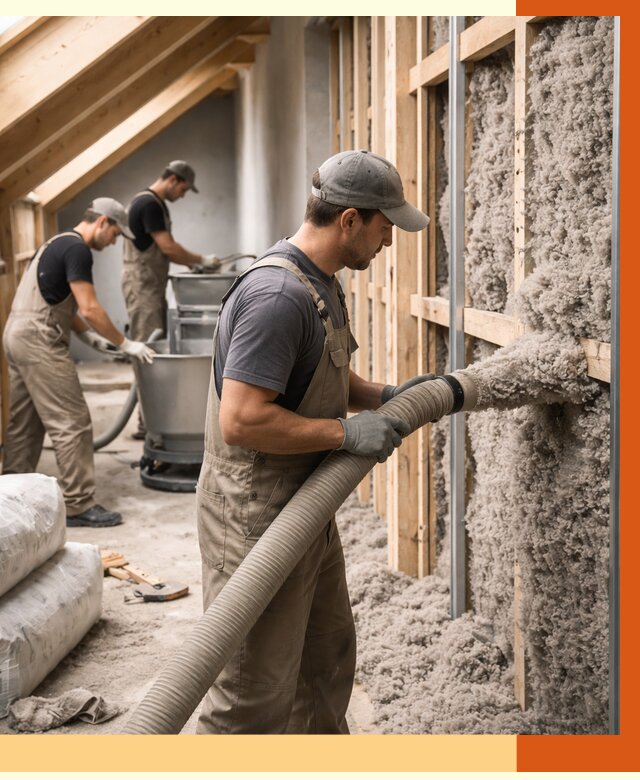 Утепление таунхауса эковатой в Ростове от 2258 руб./м² — монтаж и задувка | ТепломастерРсв