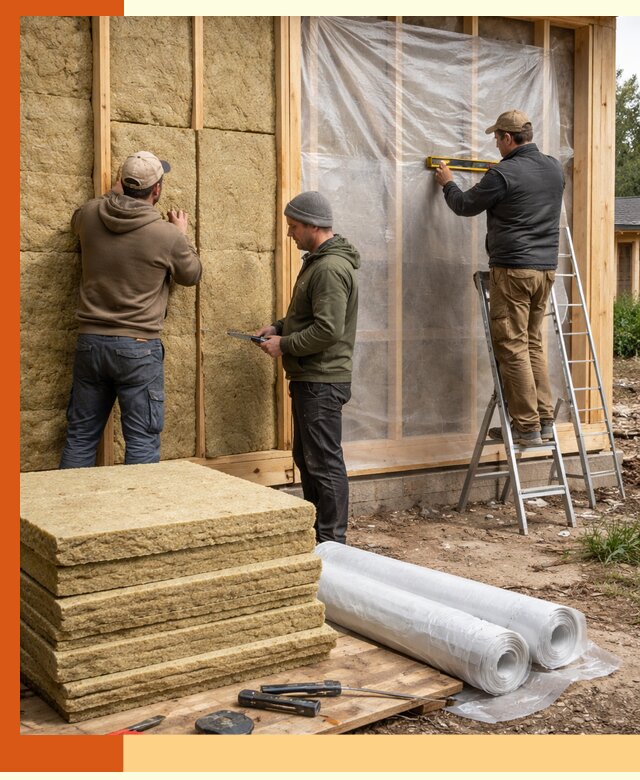 Утепление каркасного дома в Ростове под ключ с гарантией качества