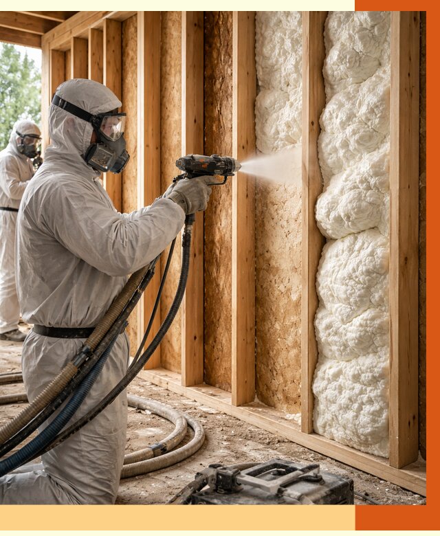 Утепление каркасного дома ППУ в Ростове от 2874 руб./м2 — работа под ключ | ТепломастерРсв