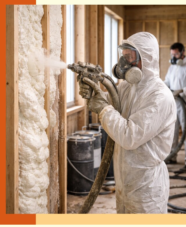 Утепление каркасного дома пенополиуретаном в Ростове