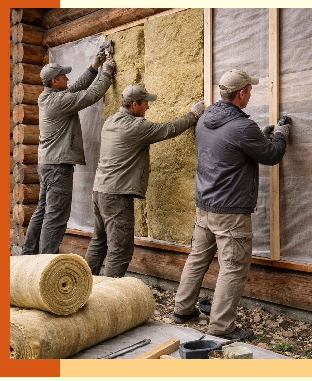 Утепление деревянного дома в Ростове эффективными технологиями