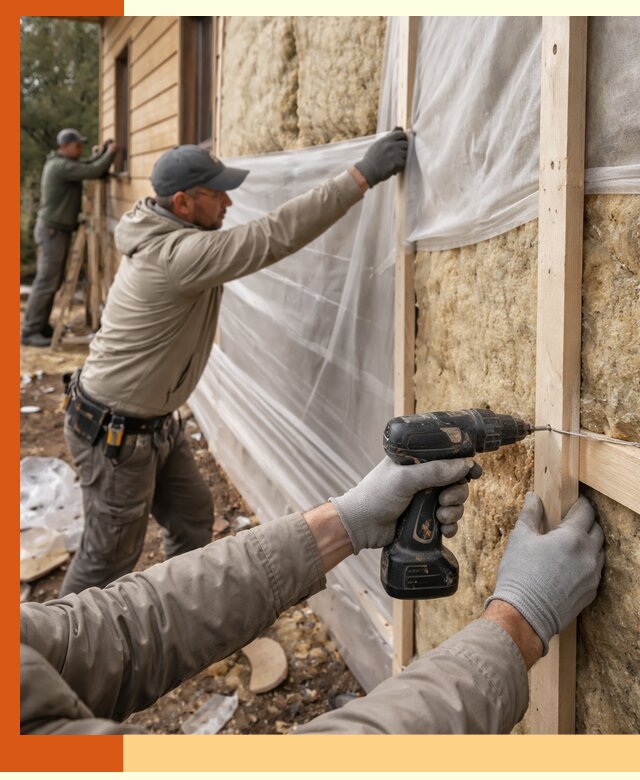 Утепление дома из бруса в Ростове качественно и долговечно