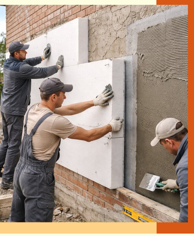 Утепление кирпичного дома в Ростове от 4310 руб. под ключ | ТепломастерРсв