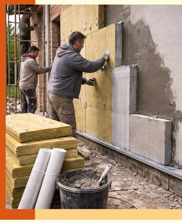 Утепление кирпичного дома под ключ в Ростове