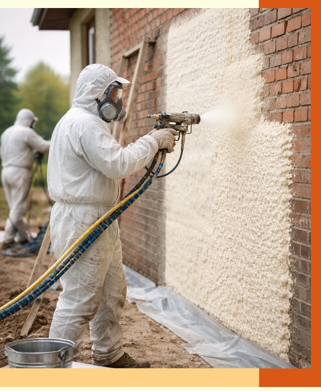 Утепление кирпичного дома ППУ в Ростове под ключ от 6671 руб. | ТепломастерРсв