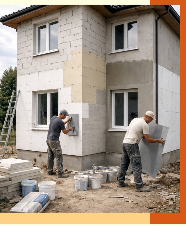 Утепление дома из газобетона в Ростове от 4310 руб./м² — заказать у ТепломастерРсв