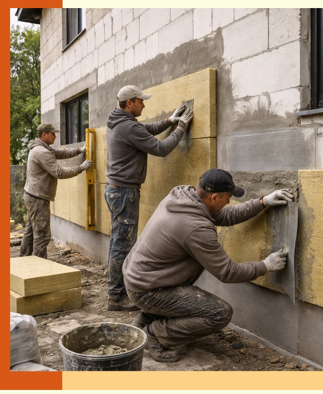 Утепление дома из газобетона в Ростове качественно и долговечно