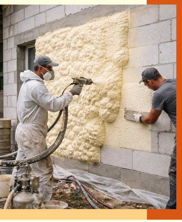 Утепление дома из газобетона ППУ в Ростове от 4926 руб./м² под ключ | ТепломастерРсв