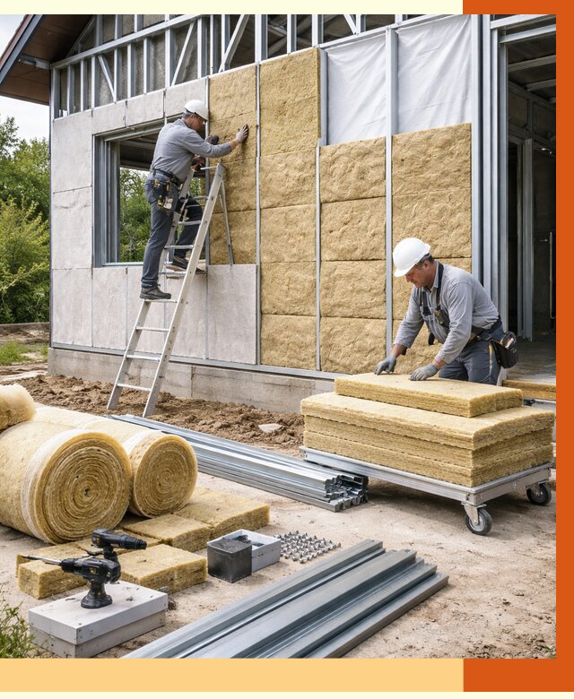 Утепление дома из ЛСТК в Ростове от 5337 руб./м² — профессионально | ТепломастерРсв