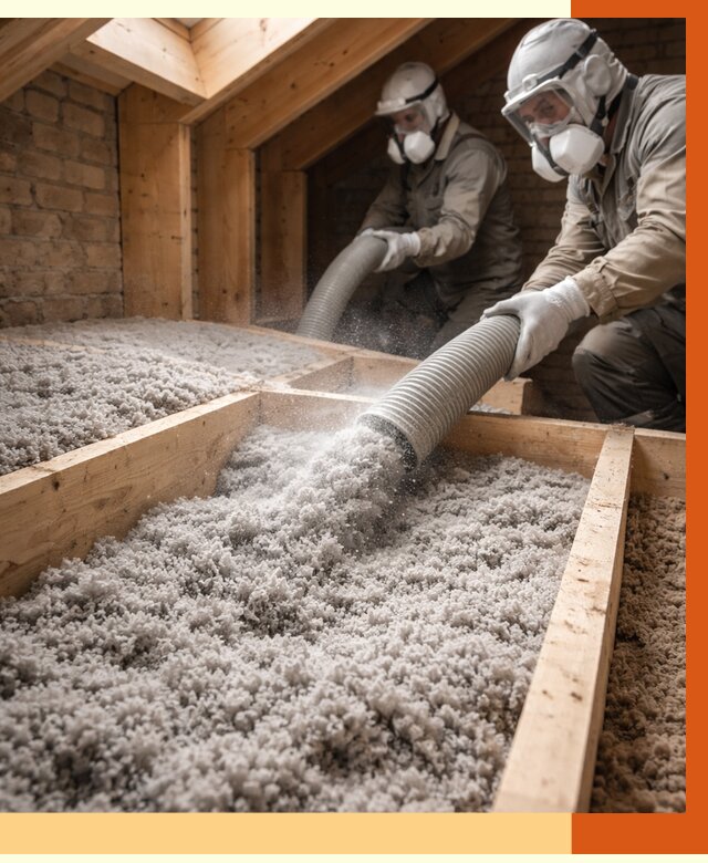 Утепление коттеджа эковатой в Ростове от 2566 руб./м² — комплексная задувка и монтаж | ТепломастерРсв