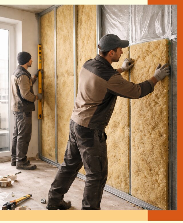 Утепление квартиры изнутри в Ростове от 4464 руб. за м2 | Проф. работы ТепломастерРсв