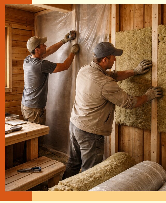 Утепление бани изнутри в Ростове качественно и недорого