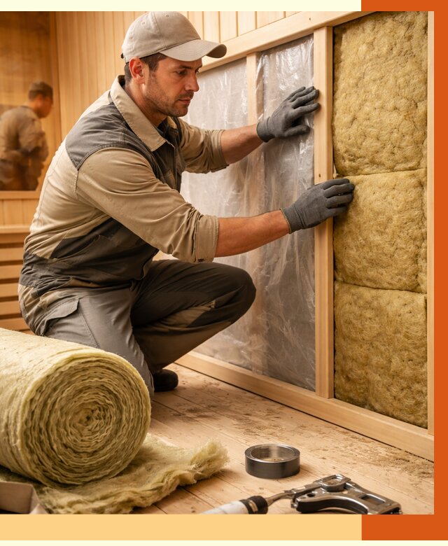 Утепление сауны изнутри в Ростове от 6671 руб. за м2 | ППУ, под ключ — ТепломастерРсв