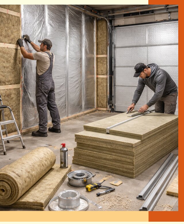 Утепление гаража в Ростове от 4618 руб/м2 — комплексное утепление ворот и стен | ТепломастерРсв