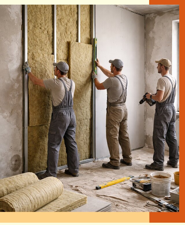 Утепление стен изнутри в Ростове от 2309 руб/м² под ключ | ТепломастерРсв