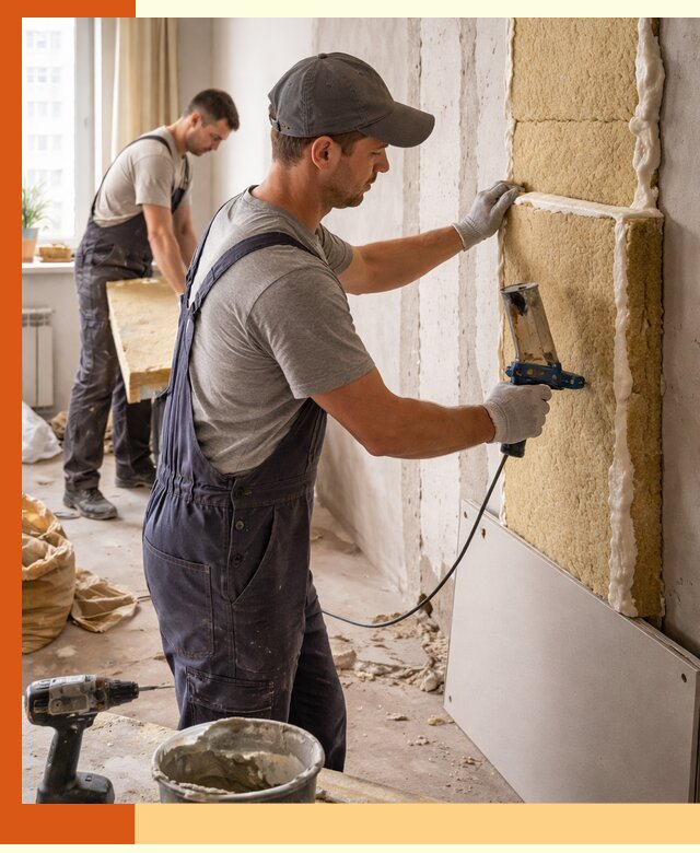 Утепление стен изнутри в Ростове — качественно и эффективно