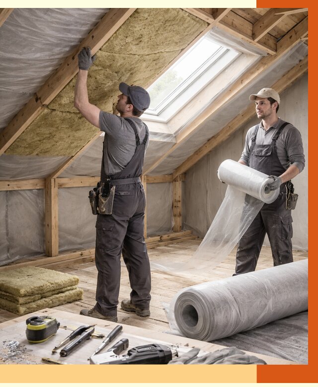 Утепление крыши изнутри мансарды в Ростове от 4310 руб./м² | ТепломастерРсв