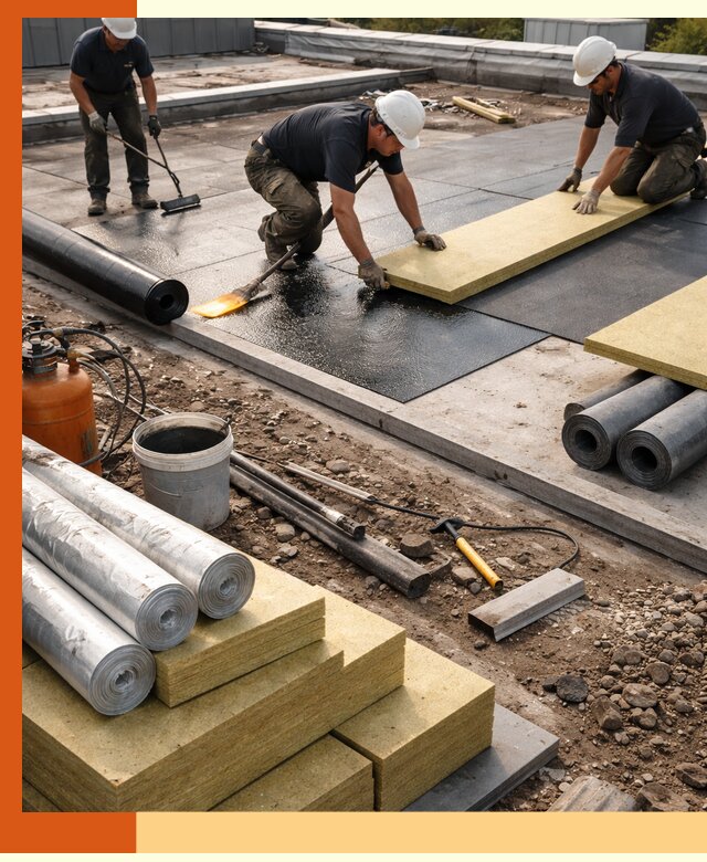 Утепление плоской крыши в Ростове — надежная теплоизоляция и герметизация