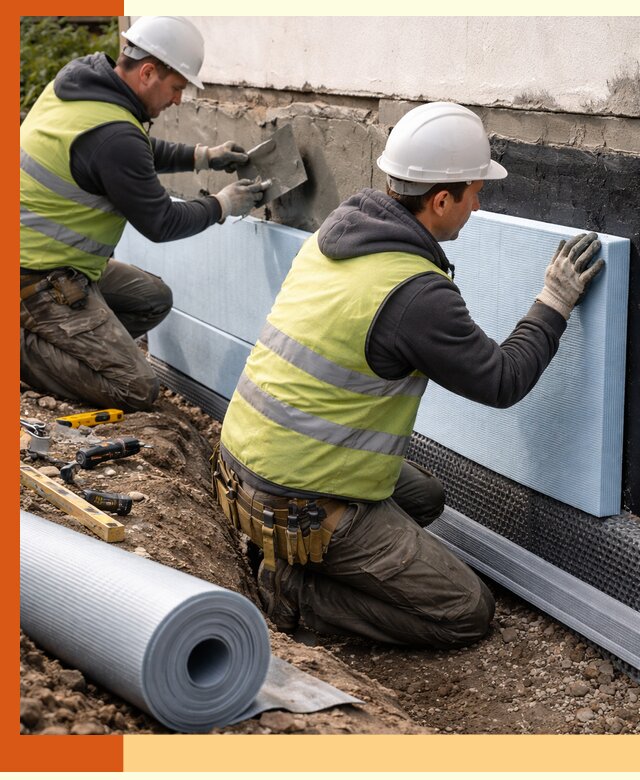 Утепление фундамента снаружи в Ростове — профессиональная теплоизоляция