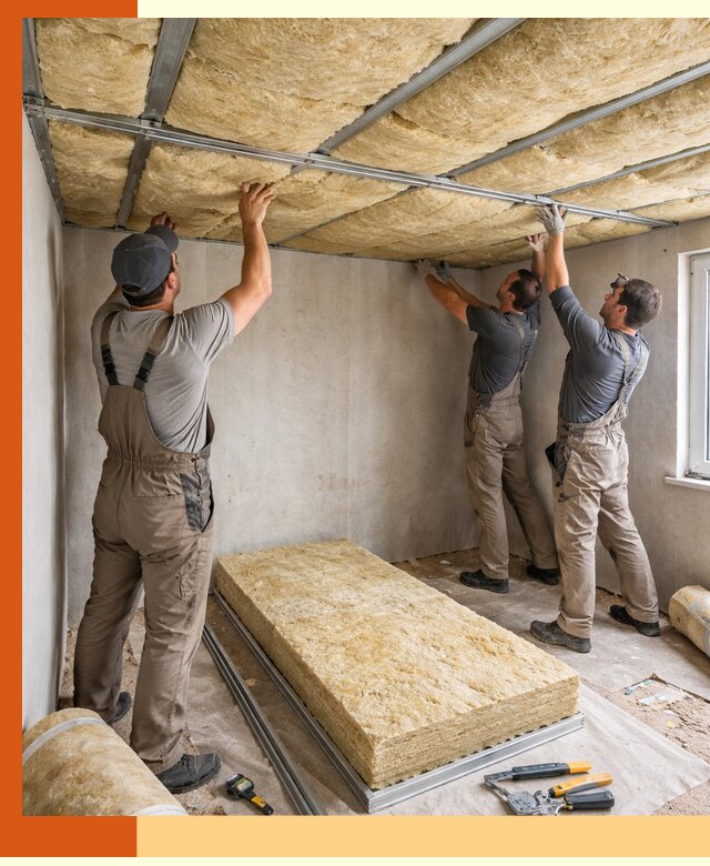 Утепление потолка в Ростове — тепло и без сквозняков