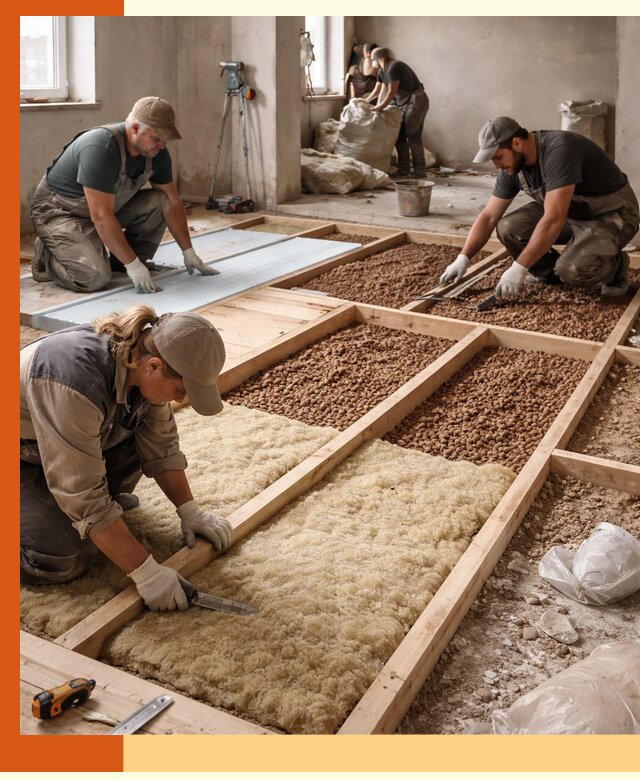 Утепление перекрытий жилых и промышленных зданий в Ростове