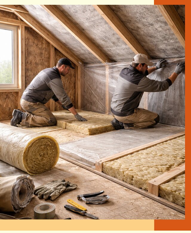 Утепление чердака в Ростове от 7697 руб/м² — теплоизоляция и комплексное утепление под ключ | ТепломастерРсв