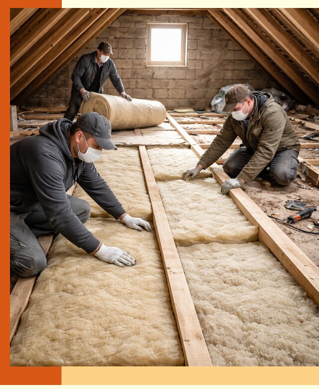 Утепление чердака в Ростове — профессиональная теплоизоляция кровли