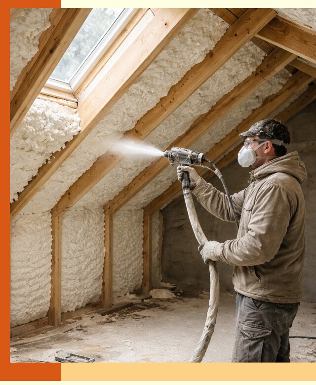 Утепление мансарды ППУ в Ростове быстро и надежно