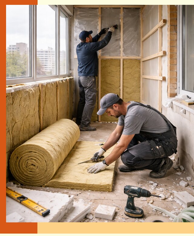 Утепление балкона под ключ в Ростове качественно и быстро