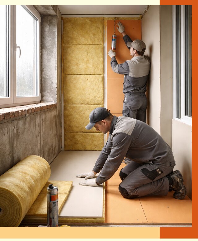 Утепление лоджии под ключ в Ростове от 6671 руб/м2 — комплексное решение | ТепломастерРсв