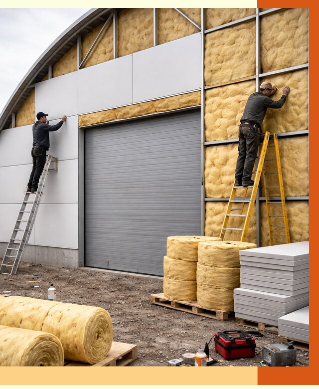 Утепление ангара пенополиуретаном в Ростове от 7389 руб./м² — комплекс от ТепломастерРсв