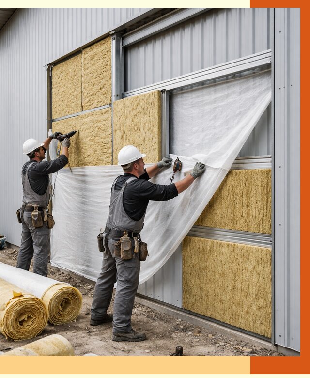 Утепление металлического склада в Ростове от 4618 руб/м2 — комплексное утепление под ключ | ТепломастерРсв