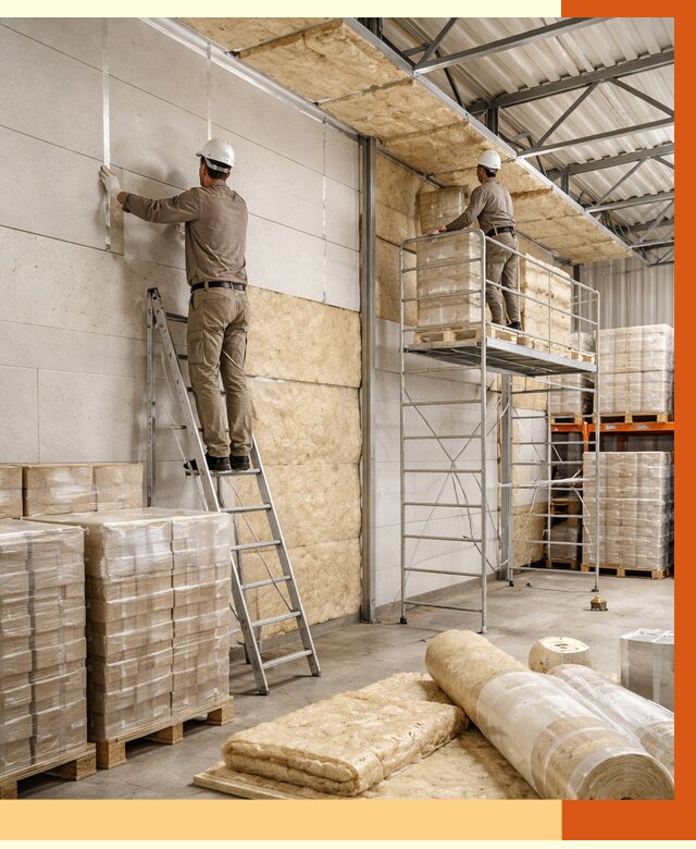 Утепление склада готовой продукции в Ростове от 2001 руб./м2 — комплексно | ТепломастерРсв