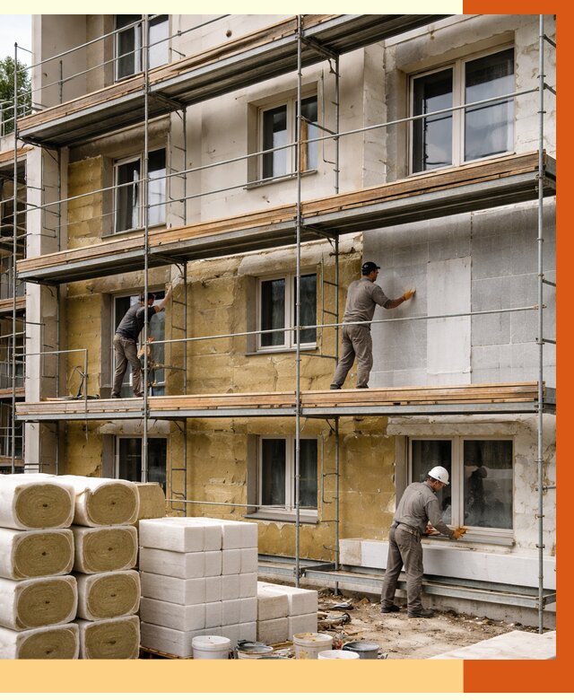 Утепление гостиницы в Ростове от 7389 руб./м2 — комплексно, ППУ, под ключ | ТепломастерРсв