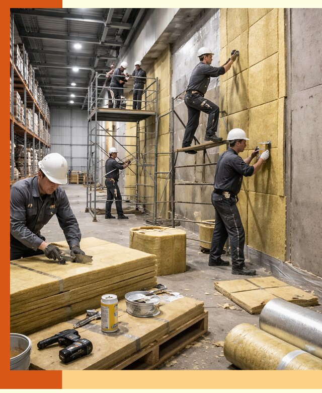 Утепление логистического центра в Ростове качественно и экономично