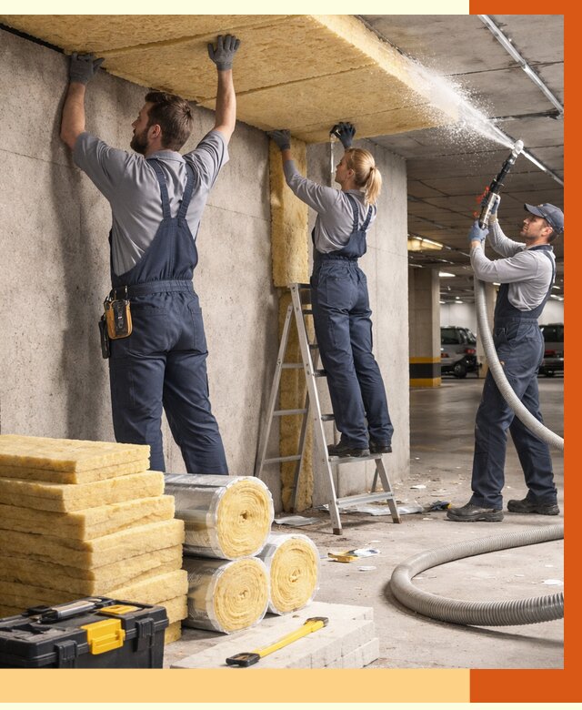 Утепление паркинга в Ростове от 6979 руб./м2 — работы под ключ | ТепломастерРсв