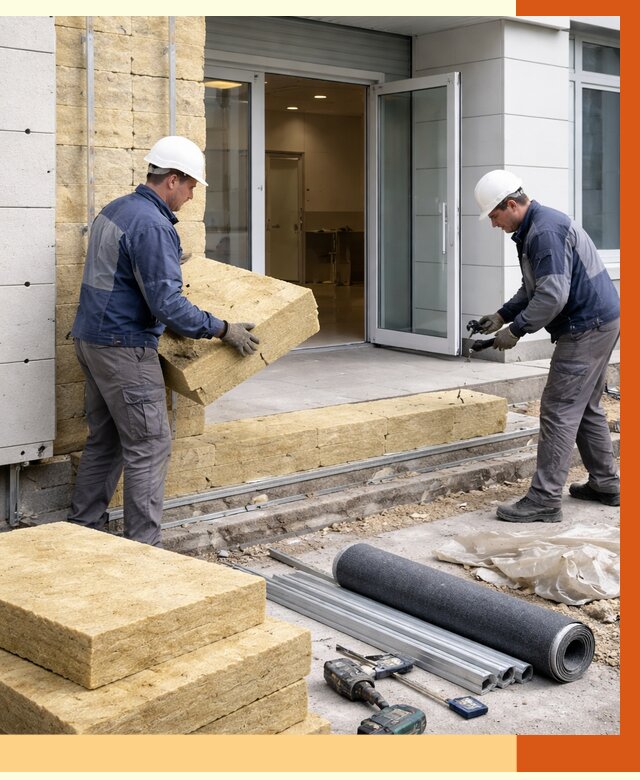 Утепление медицинского центра в Ростове под ключ от 12829 руб./м² | ТепломастерРсв