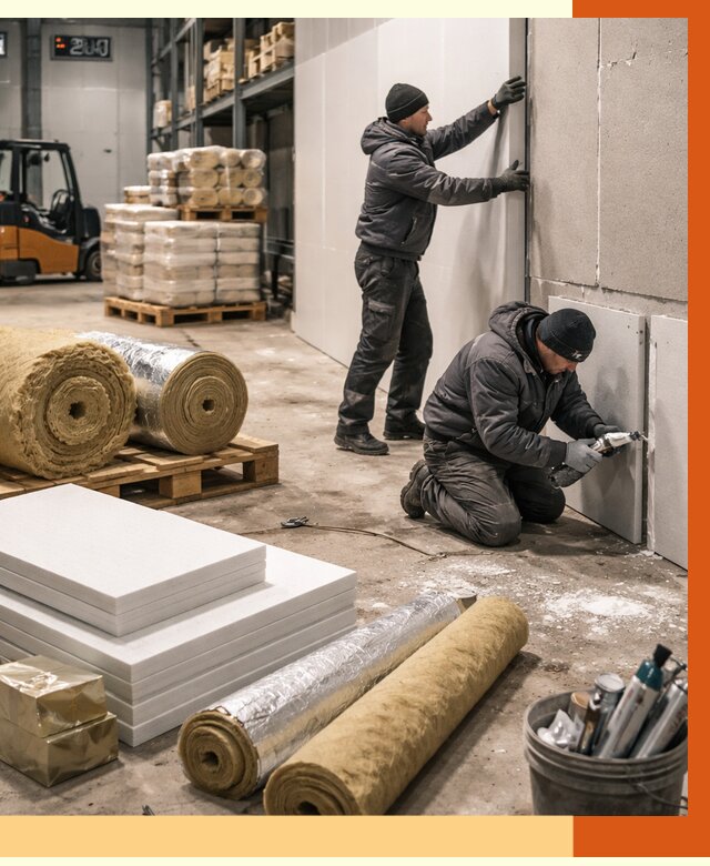 Утепление холодного склада в Ростове от 8724 руб/м2 — комплексное под ключ | ТепломастерРсв