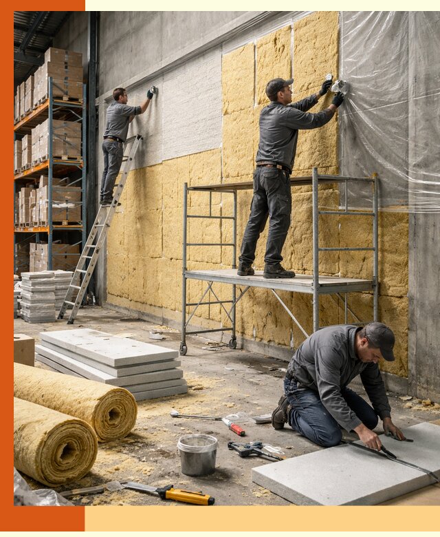 Утепление холодного склада под ключ в Ростове