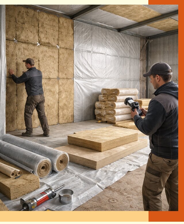 Утепление теплого склада в Ростове под ключ от 11802 руб/м² | ТепломастерРсв