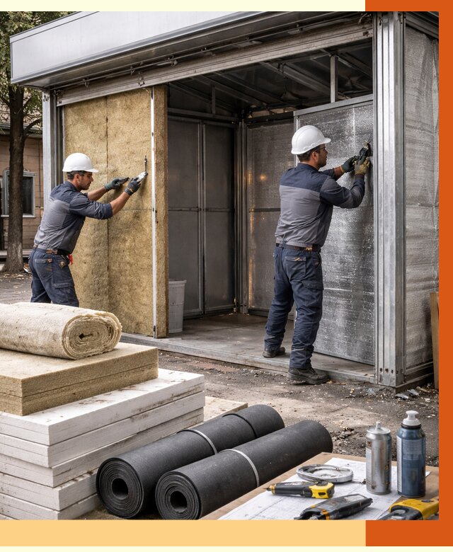 Утепление павильона шаурма в Ростове под ключ от 1232 руб. за м² | ТепломастерРсв