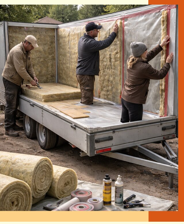 Утепление прицепа в Ростове под ключ от 12829 руб. — комплекс от ТепломастерРсв