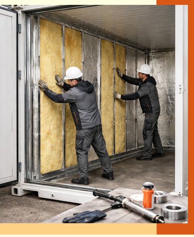 Утепление рефрижераторного контейнера в Ростове от 46184 руб./м² | ТепломастерРсв