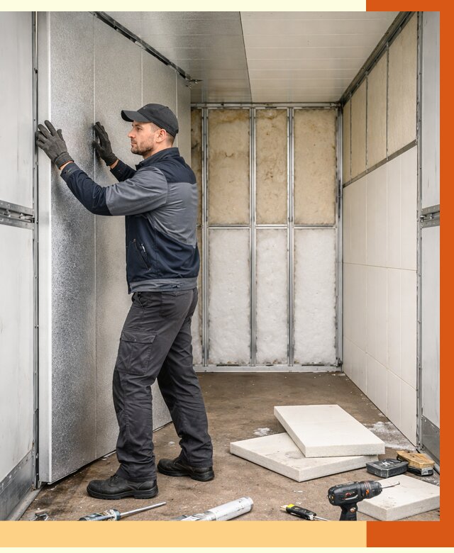 Утепление холодильного кузова в Ростове от 13855 руб. под ключ | ТепломастерРсв