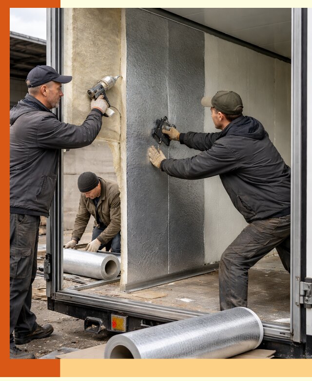 Утепление холодильного кузова в Ростове — монтаж и теплоизоляция