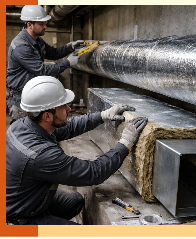 Профессиональное утепление воздуховодов и теплоизоляция в Ростове