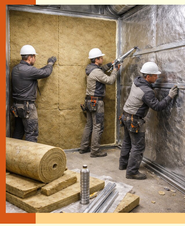 Утепление венткамеры в Ростове — качественная теплоизоляция и шумопоглощение