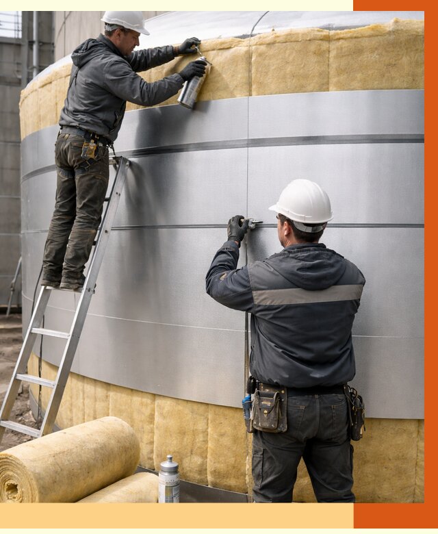 Утепление цистерны в Ростове пенополиуретаном от 14881 руб. под ключ | ТепломастерРсв