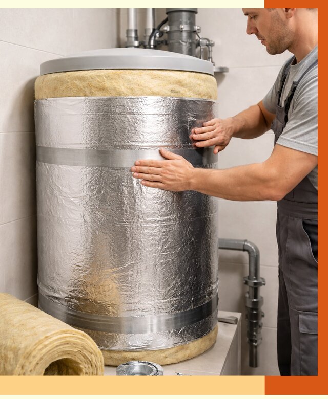 Утепление бойлера в Ростове от 4618 руб. под ключ | Утепление ППУ | ТепломастерРсв