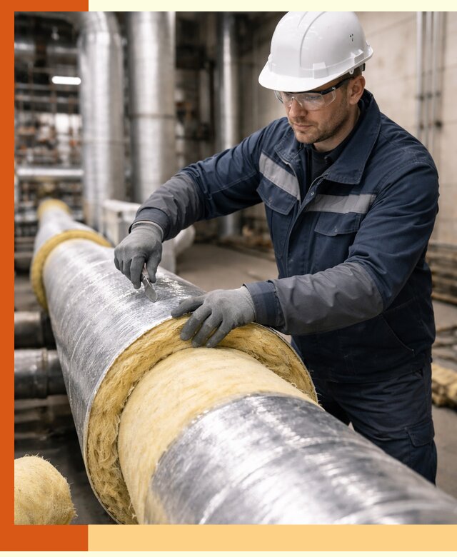 Утепление технологического оборудования и заводских установок в Ростове